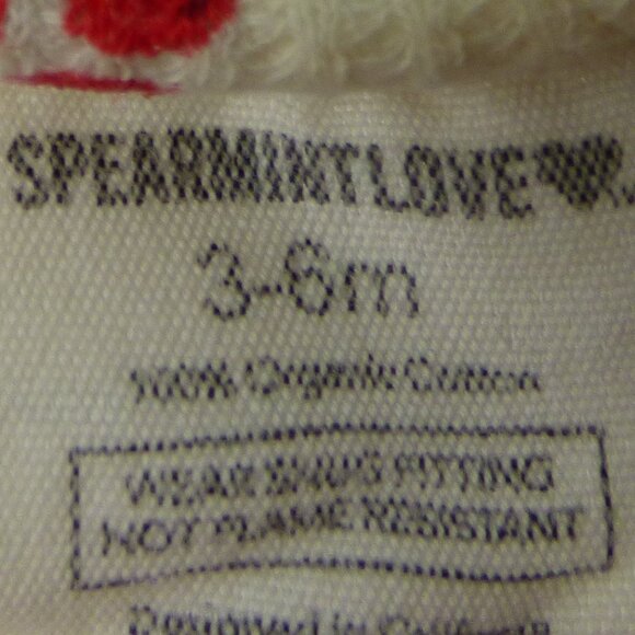 Spearmint Love Waffle Holly Footie and Knit Hat set, Size 3-6 Months - Picture 4 of 4